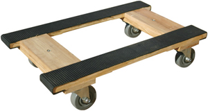WOOD 4-WHEEL PIANO H DOLLY with Rubber Belting Top