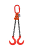 12300 lbs Chain Lifting Sling with Double Foundry Hook thumbnail