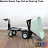 Electric Drive Dump Tray Cart with Platform  thumbnail