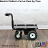 Outdoor Electric Platform Cart with Big Rugged Wheels - 34" Long Platform thumbnail