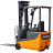 Ekko Power Drive and Lift 3 Wheel Forklift 138" Lift 3300lb Capacity thumbnail