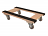 4 Wheeled Upright Wooden Dolly with Rubber Top Surface thumbnail