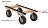 Upright Wooden Dolly with 10" Pneumatic Tires and Rubber Belting thumbnail