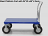 Steel Platform Cart with Large Wheels 1,500 lbs capacity thumbnail