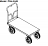 Steel Platform Cart with Large Wheels 1,500 lbs capacity thumbnail