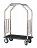 Stainless Steel Double Curved Bar Top Bellman Cart thumbnail