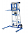Hand Winch Lift Truck with Straddle Outrigger Legs and Retractable Ladder thumbnail