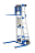 Hand Winch Lift Truck with Straddle Outrigger Legs and Retractable Ladder - 350 lbs Capacity thumbnail