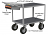 2 Steel Flush Shelf Cart with Non-Slip Vinyl Surface thumbnail