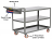 3 Steel Flush Shelf Cart with Storage Pocket thumbnail