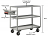 3 Heavy Duty Lip-Up Shelf Cart - 3600 lbs Capacity thumbnail