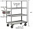4 Heavy Duty Lip-Up Shelf Cart - 3600 lbs Capacity thumbnail