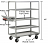 5 Heavy Duty Lip-Up Shelf Cart - 3600 lbs Capacity thumbnail