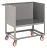 3-Sided Steel Box Platform Cart with Open Base - 1,200 lbs Capacity thumbnail