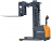Electric Stacker With Reach and Side Shifting Forks 177" Lift 3300lb Capacity thumbnail
