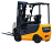 Ekko Power Drive and Lift 4 Wheel Forklift 189" Lift 4500lb Capacity thumbnail