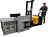 Power Drive and Lift Stacker with Bale Clamp - Counter Balance -  1200 Lbs Capacity thumbnail