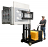 Power Drive and Lift Stacker with Bale Clamp - Counter Balance -  1200 Lbs Capacity thumbnail