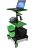 Compact Powered Laptop Cart with Shelf thumbnail