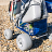 Foldable Beach Cart with 24 CM Soft Sand Wheels thumbnail