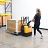 Fully-Electric Single Fork Pallet Truck with Scale - 2600lb Capacity thumbnail