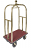 Deluxe Gold Finish Bellman Cart with Red Carpet thumbnail