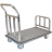 Hotel Luggage Platform Cart - Chrome and Grey Carpet thumbnail