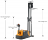 Power Drive and Lift Counterbalanced Stacker 118" Lift 3300lb Capacity thumbnail