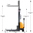 Semi-Electric Stacker with Fixed Legs 118" Lift 3300lb thumbnail