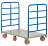 6-Wheeler Double End Rack Steel Platform Cart thumbnail