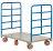 6-Wheeler Double End Rack Steel Platform Cart thumbnail