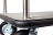 Stainless Steel Midtown Hotel Bellman Cart with Grey Deck thumbnail