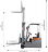 Power Drive and Lift 3-Wheel Forklift 197" Lift 3300lb Capacity with Side Shifting Forks thumbnail