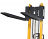 Manual Narrow All-Terrain Steel Stacker with 1500lb Capacity and 60" Lift thumbnail