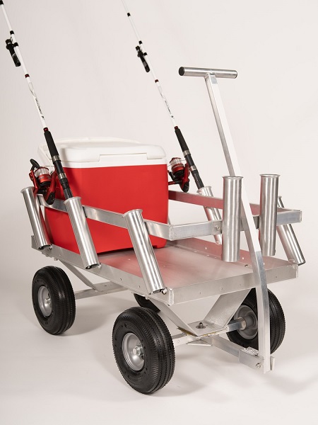 Aluminum Outdoor Fishing Wagon with 10 Rod Holders