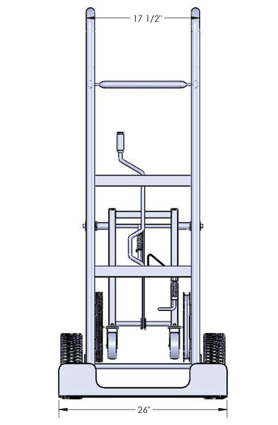 American Cart Titan II Appliance Hand Truck - with Fold Down Rear Wheels