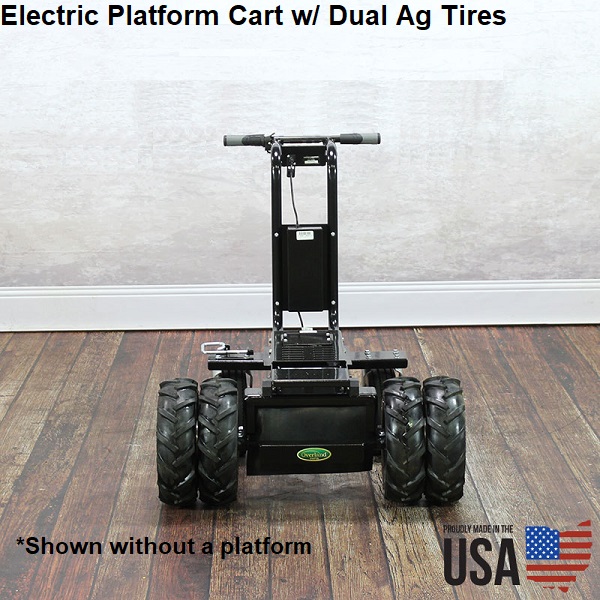 Lakeside 155047 Multi-Terrain Mobility Transport Cart, 8 Pneumatic Casters,  3 Shelf: 21 x 31, Heavy-Duty 700-Lb. Capacity