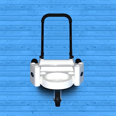 Seamule Pier Fishing Cart with 2 Rod Holders