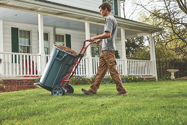 Rubbermaid Garbage Can Hand Truck with All-Terrain Wheels