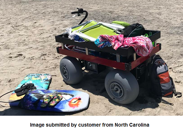 Sandhopper Motorized Beach Wagon 34 x 72