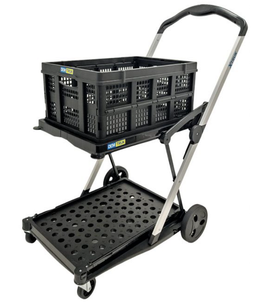 2-Shelf Folding & Compact Platform Cart