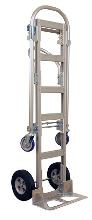 Wesco Spartan Senior Convertible Hand Truck - Solid Rubber Tires