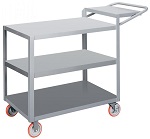 3 Steel Flush Shelf Cart