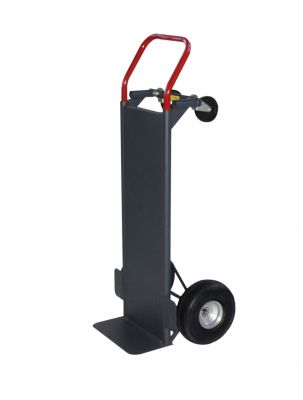 Convertible Hand Truck With Deck & 10" Pneumatic Wheels