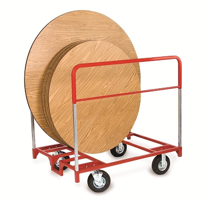 Round Table Cart with Pneumatic Wheels