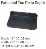 Extended Toeplate For Powermate L-1 Or LE-1 Hand truck 
