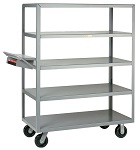 5 Heavy Duty Flush Shelf Cart - 3600 lbs Capacity