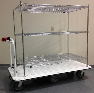Motorized Stock Cart with 3 Shelves 30" x 60"