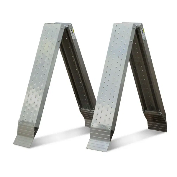 96" Long x 9.5" Wide Foldable All-Aluminum Perforated Ramps