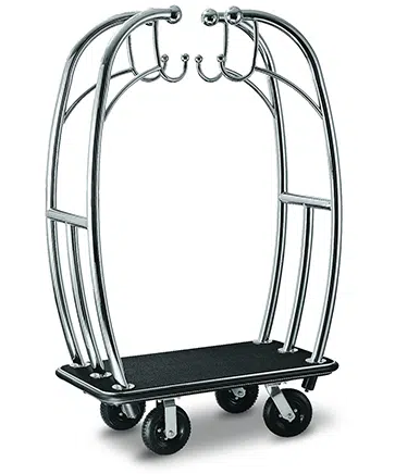 Angel Style 2" Tubing Stainless Steel Hotel Cart